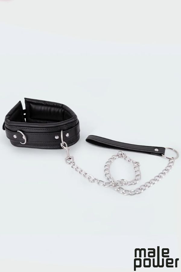 MP802-466 - 	PU Leather Collar & Leash