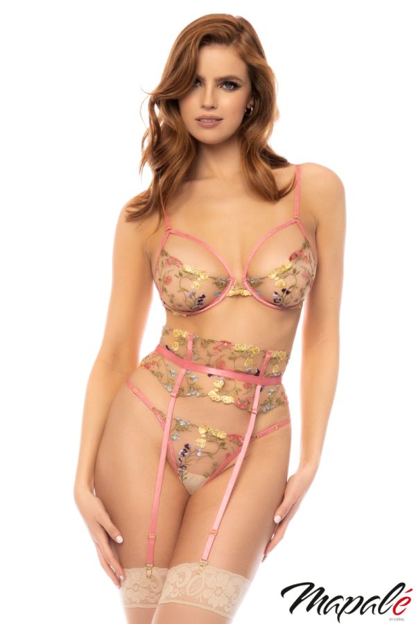 MA8822 - Sheer Floral 3PC
