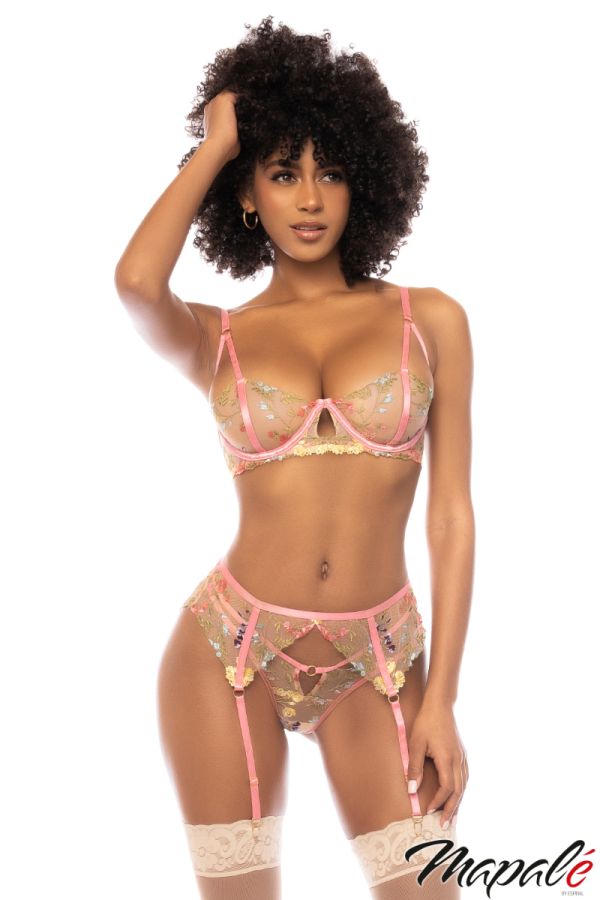 MA8823 - Sheer Floral 3PC
