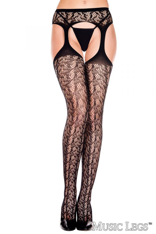 ML912 - LACE SUSPENDER PANTYHOSE