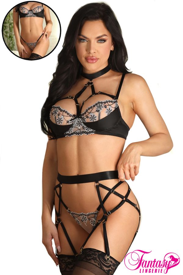 FAB677 - Strappy Floral 4PC