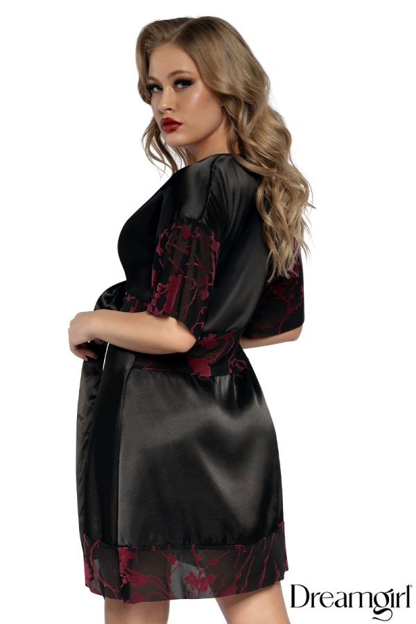 DG14113 - Cherry Blossom satin Robe