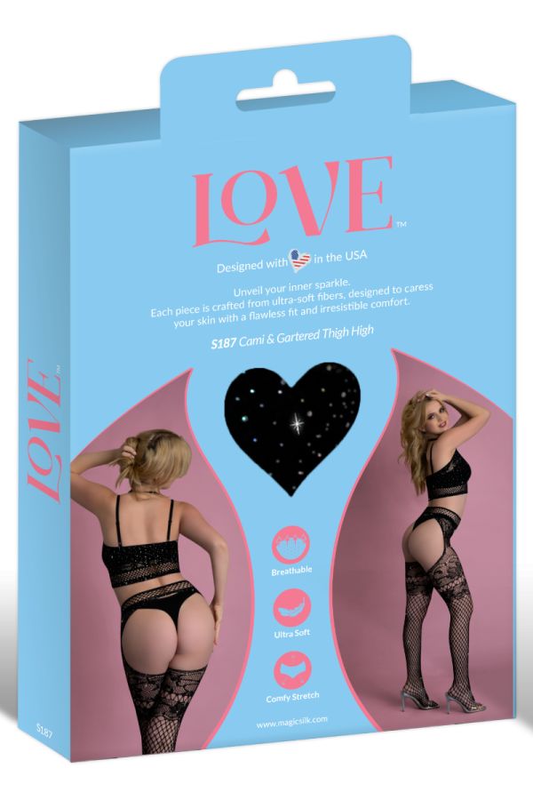 EXS187 - Rhinestone Bodystocking