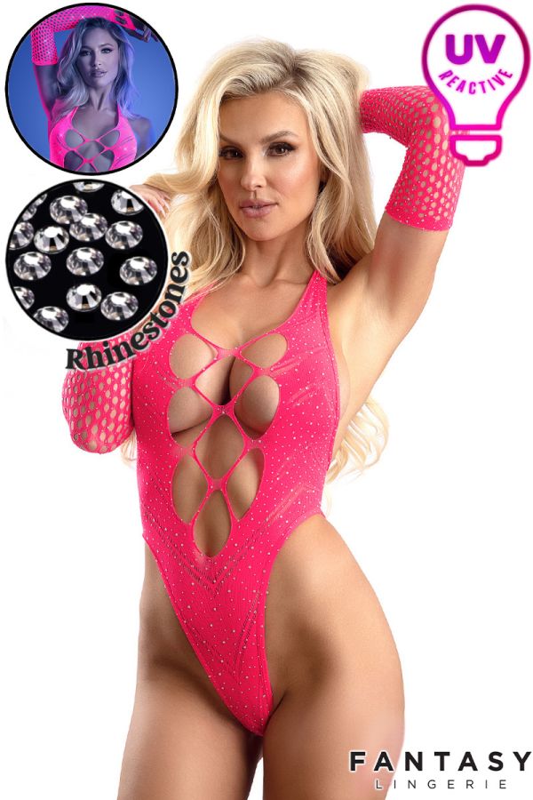 FAGL2139 - UV Rhinestone Teddy & Gloves
