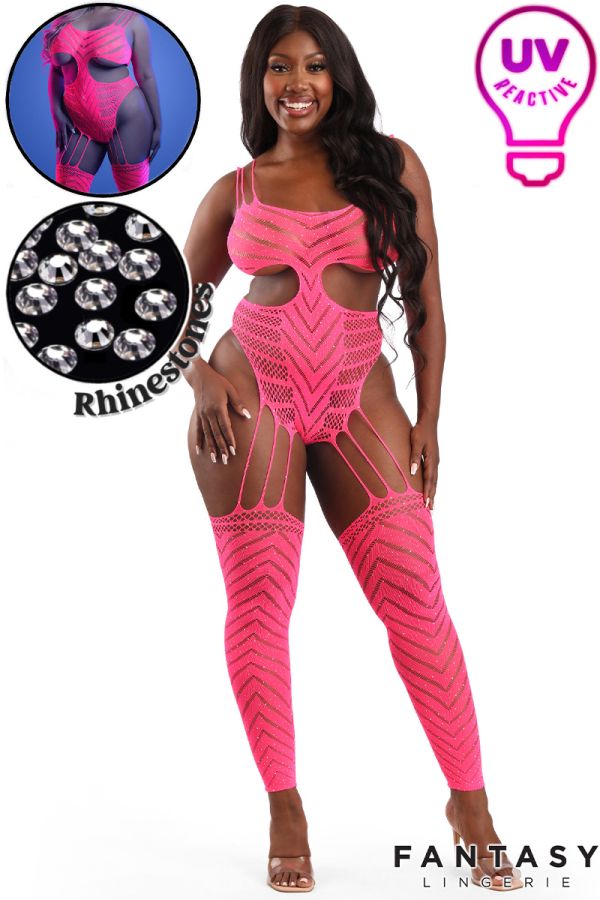 FAGL2140X - UV Big Net Bodystocking