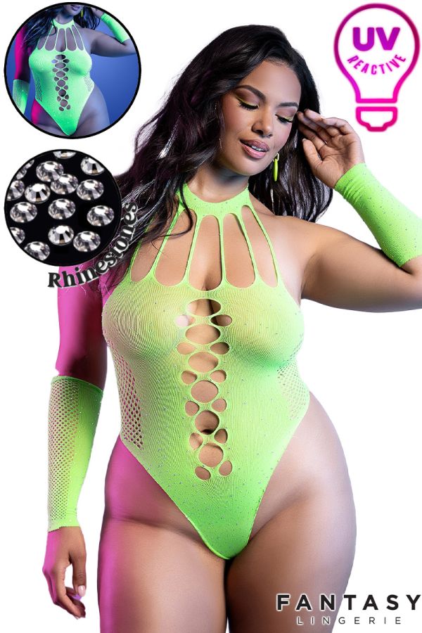 FAGL2551X – UV & Rhinestone Teddy & Gloves