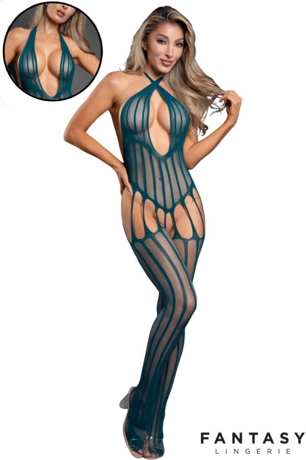 FASF1017 - Striped Bodystocking