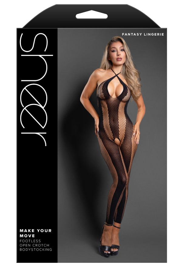 FASF1020 - Striped Bodystocking