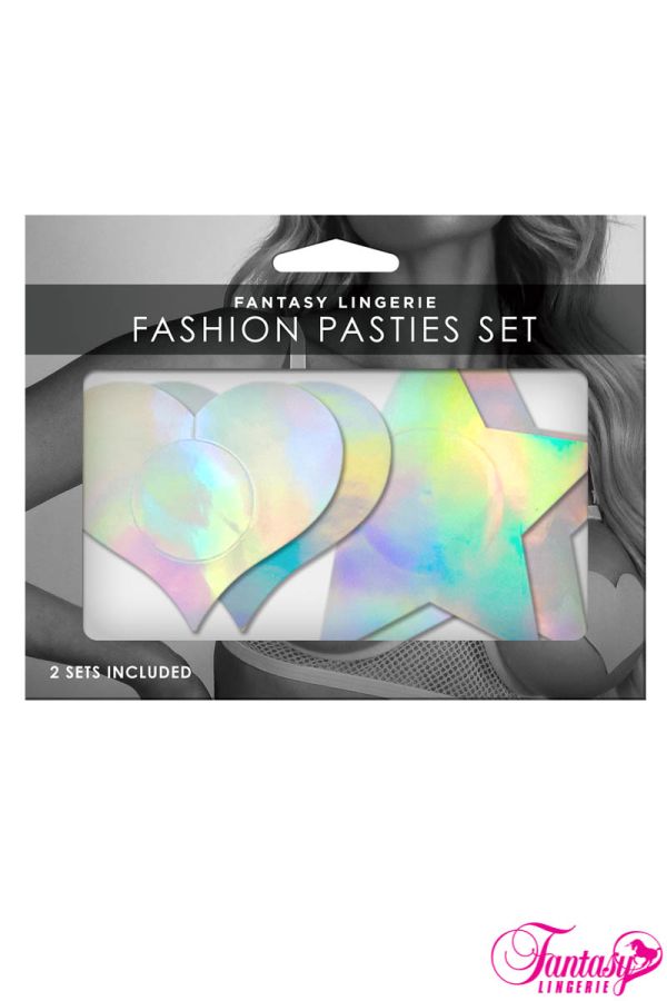 FAFLA104 - Holographic Pasties 2PC Set