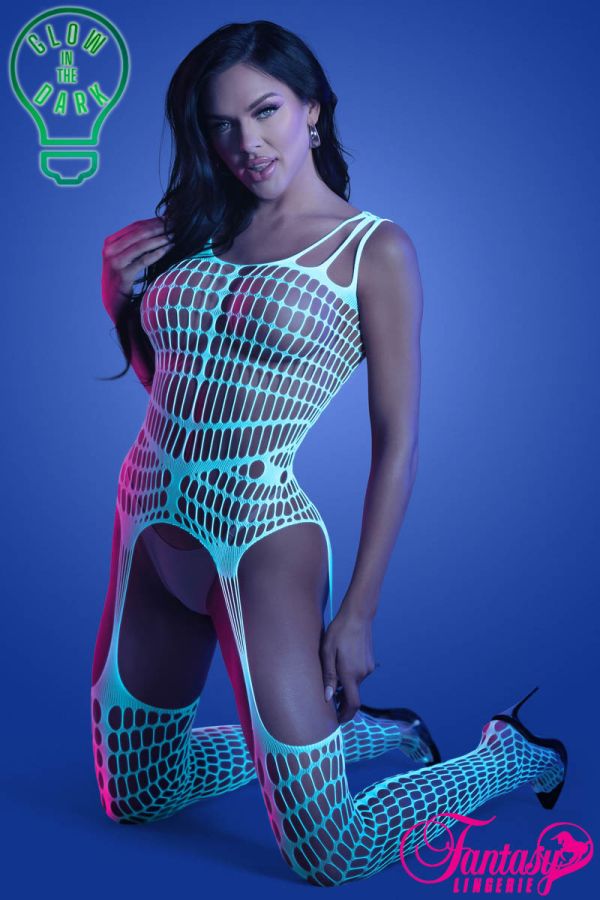 FAGL2135 - UV Big Net Bodystocking