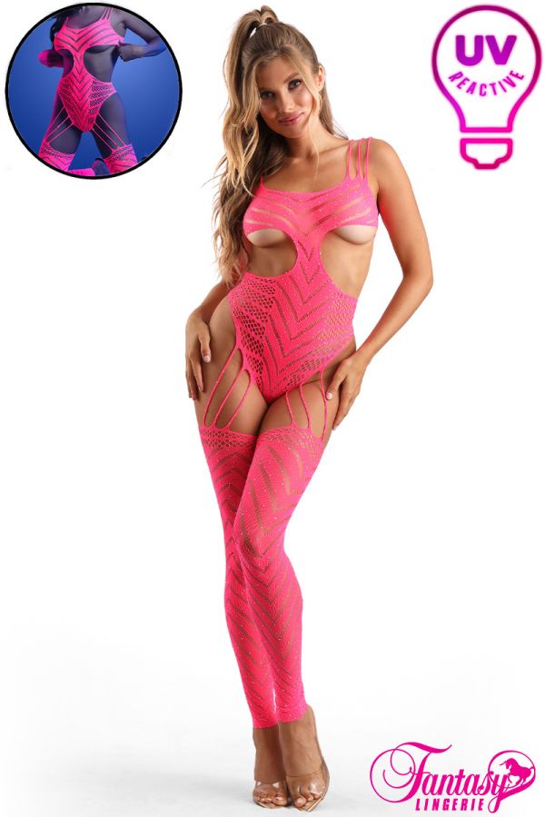 FAGL2140 - UV Big Net Bodystocking