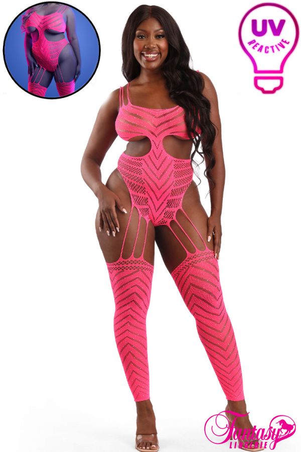 FAGL2140 - UV Big Net Bodystocking