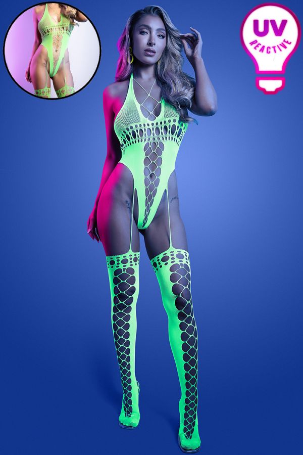 FAGL2552 – UV Reactive Bodystocking