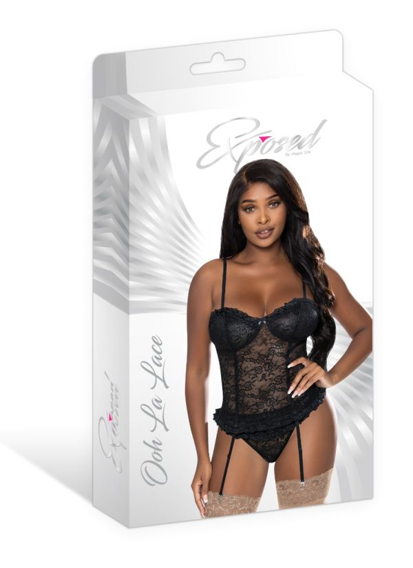 EXM310 - Lace Bustier & Panty