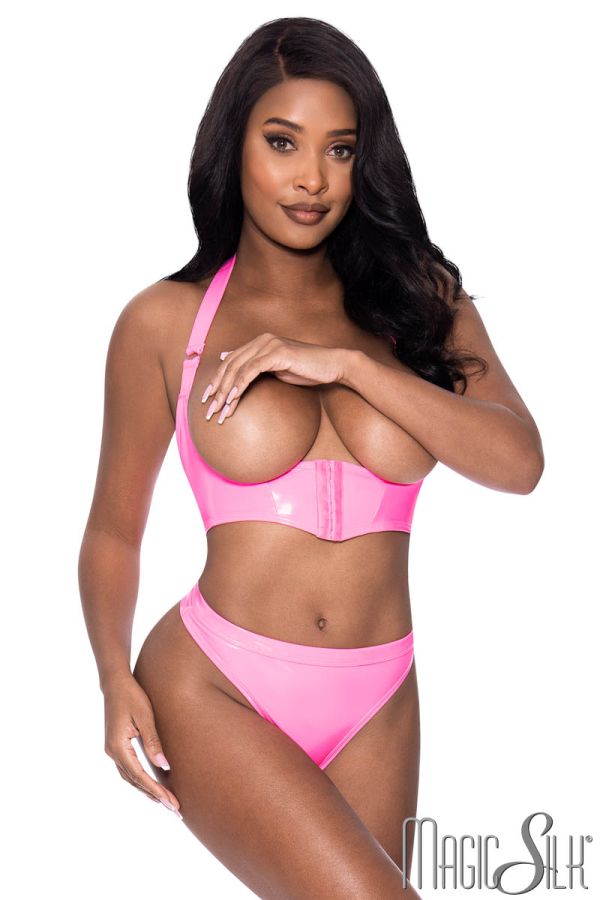 EXM323 - Wet Look Open 2PC
