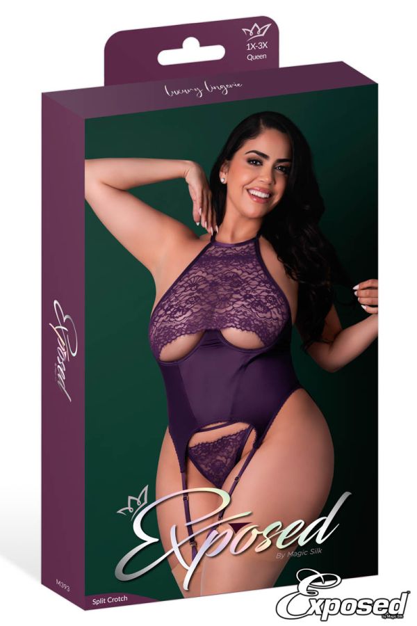 MSM393 - Wet Look Bustier Set