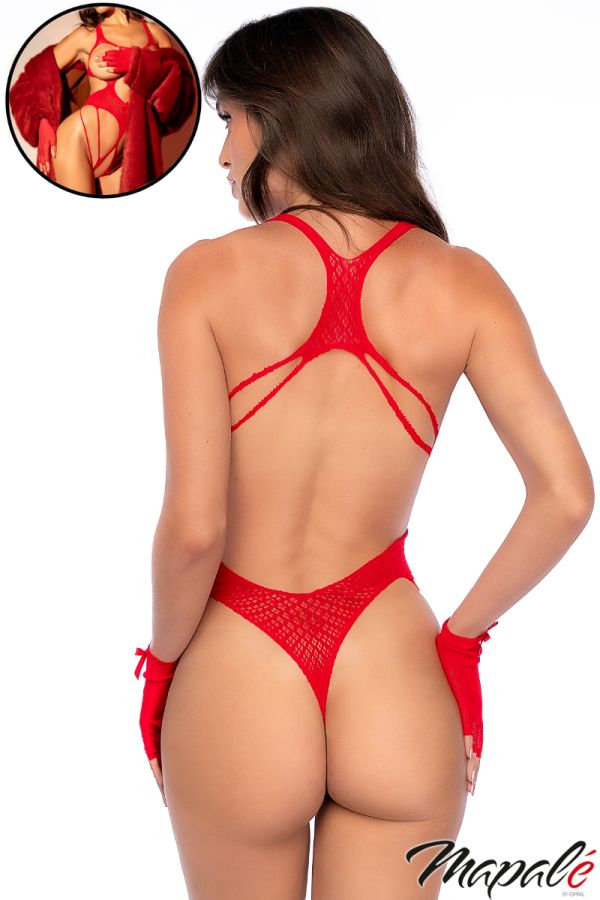 MA1161 - Strappy Teddy & Gloves