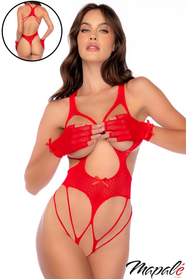 MA1161 - Strappy Teddy & Gloves