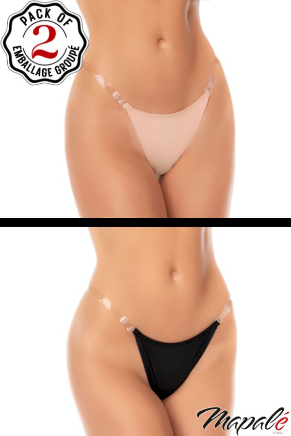 MA137 - 2-Pk No Show Thongs