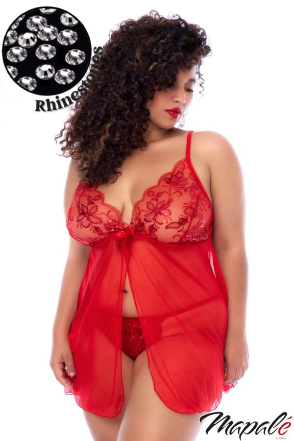MA7559 - Sequin Flyaway Babydoll