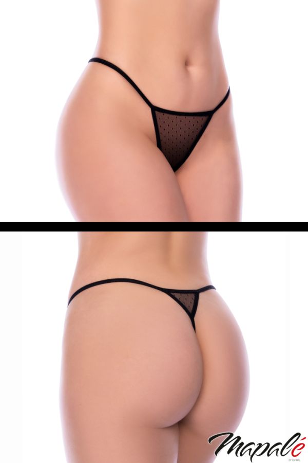 MA7638 - Dot Mesh Babydoll