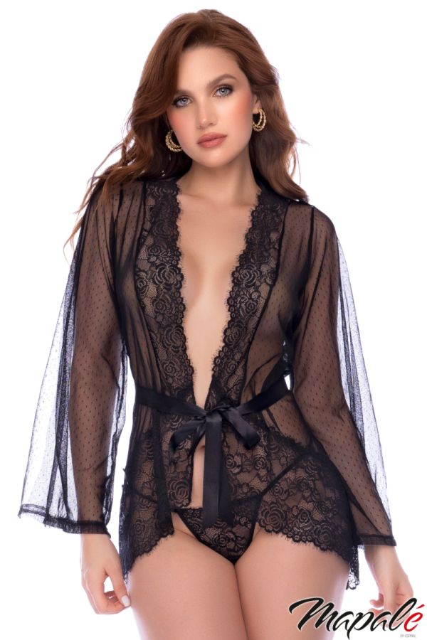 MA7639 - Dot Mesh Robe