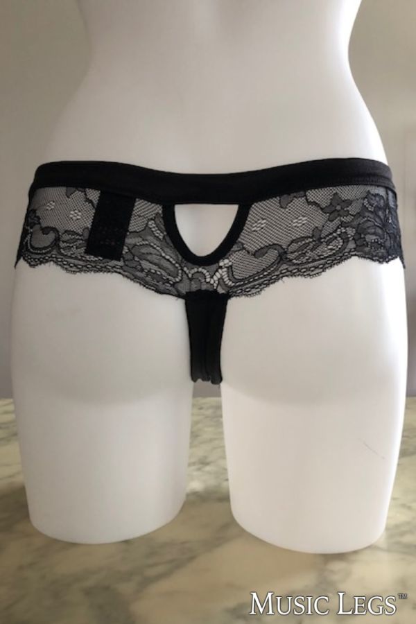 ML10001Q - Open Lace Thong