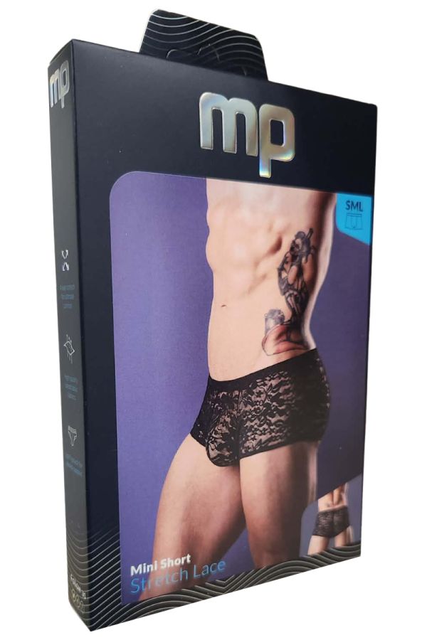 MP145-162 - Stretch Lace Mini Short