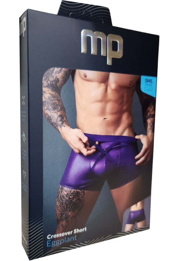 MP152-302 - Wet Look Crossover Short