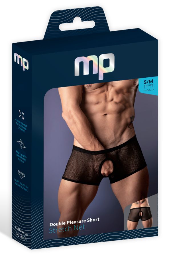 MP163-11C - Stretch Net Pleasure Short 