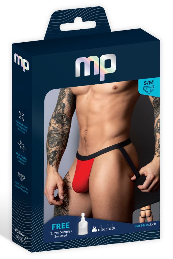 MP349-300 - Two-Tone Mesh Thong