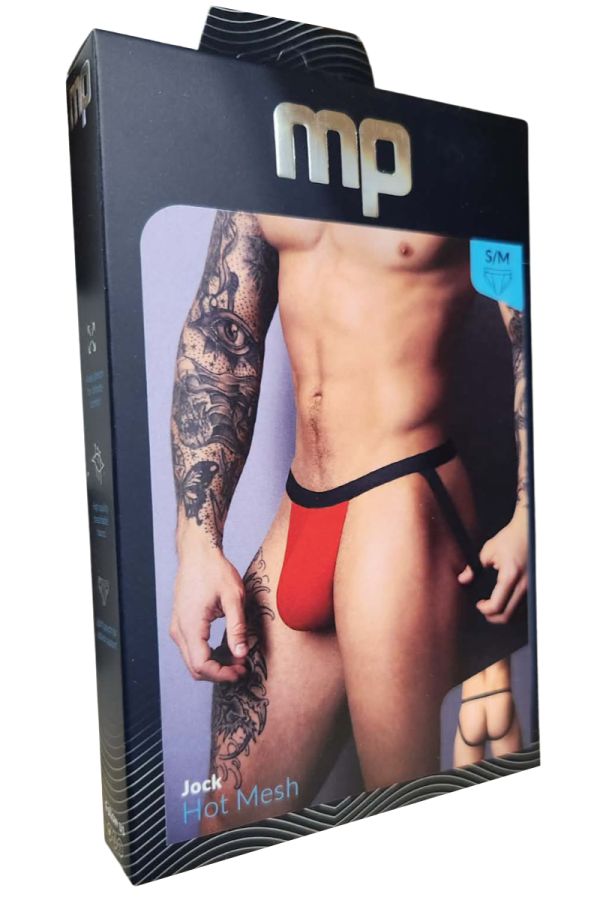 MP349-300 - Two-Tone Mesh Thong