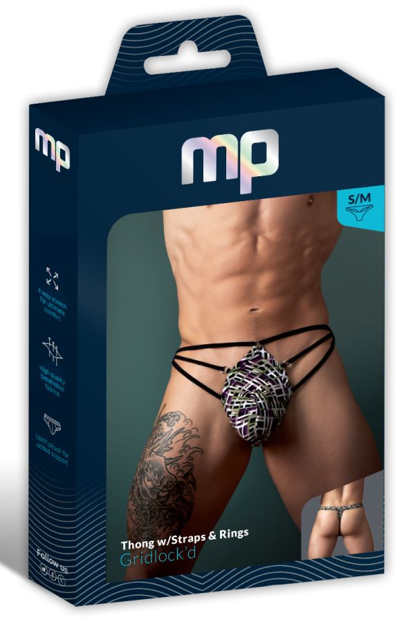 MP419-303 - Modal Grid Thong