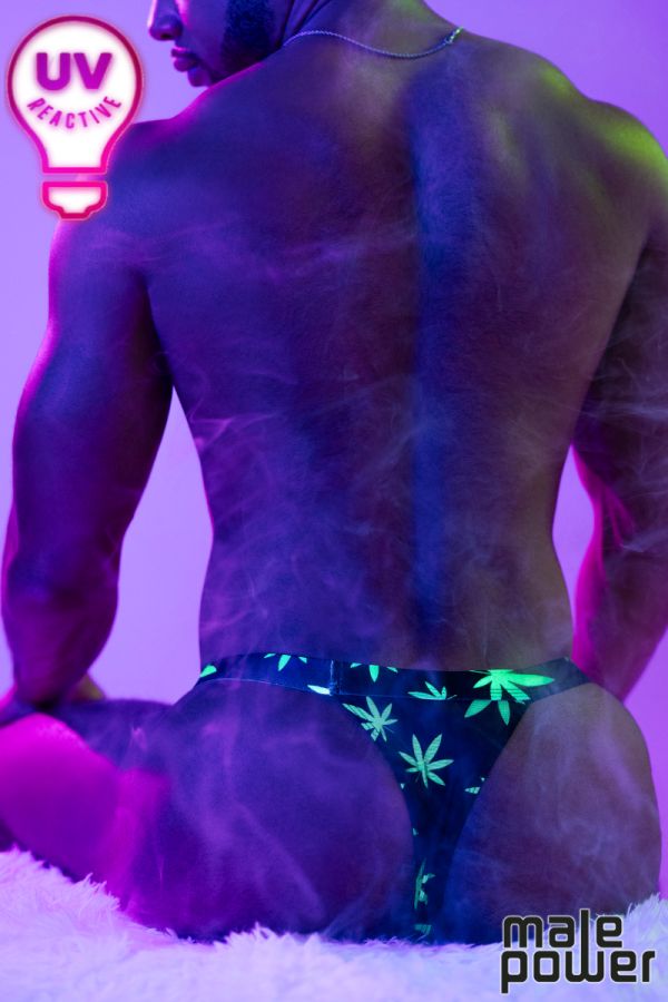 MP433-294 - Glow Mesh Thong