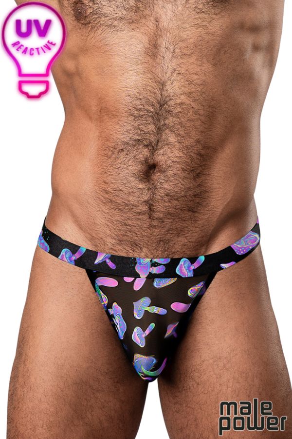 MP433-294 - Glow Mesh Thong