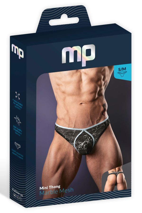 MP461-290 - Marble Mesh Thong