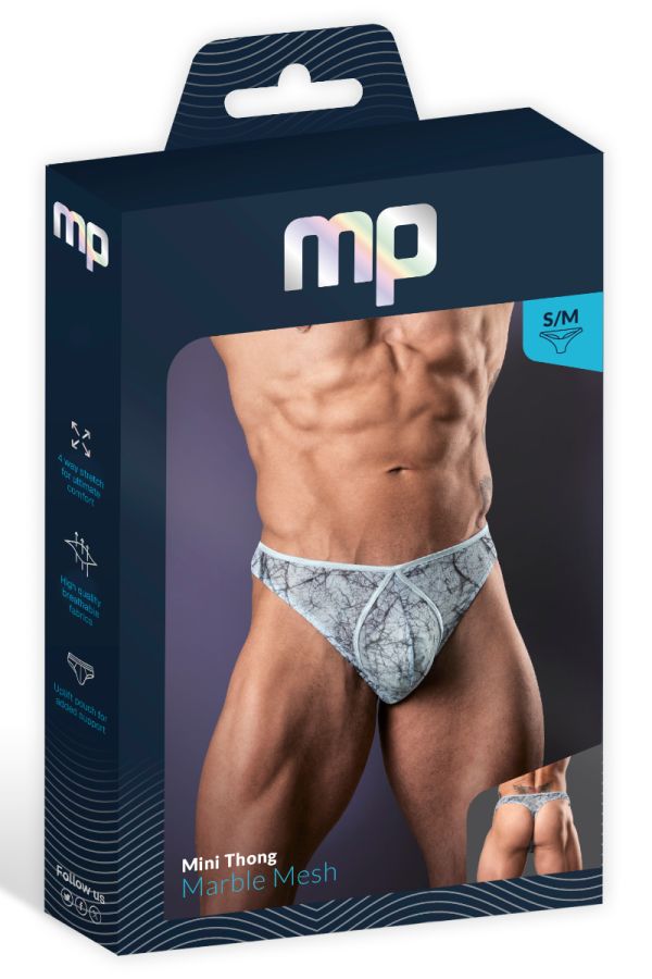 MP461-290 - Marble Mesh Thong