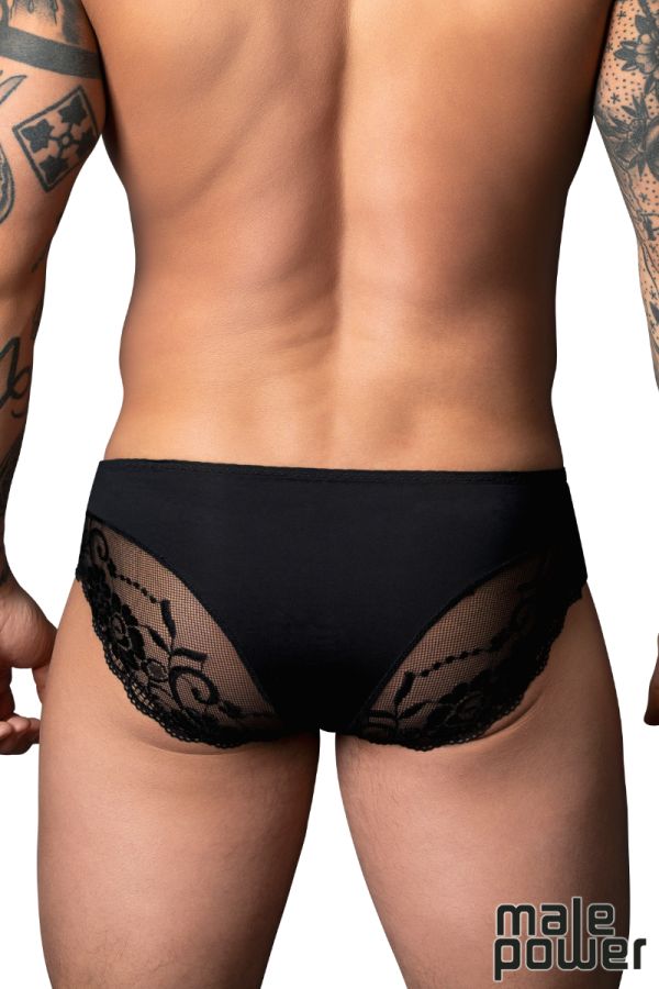 MP492-280 - Sassy Lace Bikini Solid Pouch