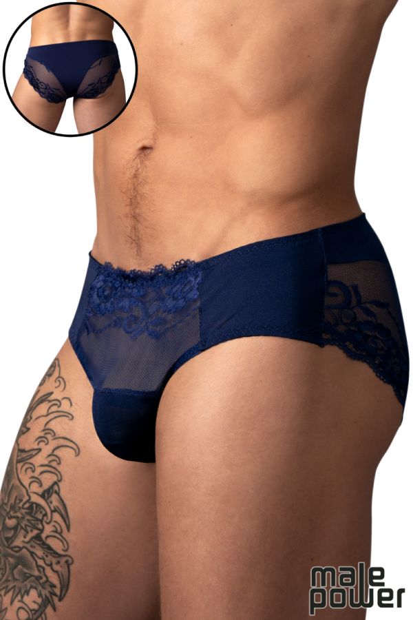 MP492-280 - Sassy Lace Bikini Solid Pouch