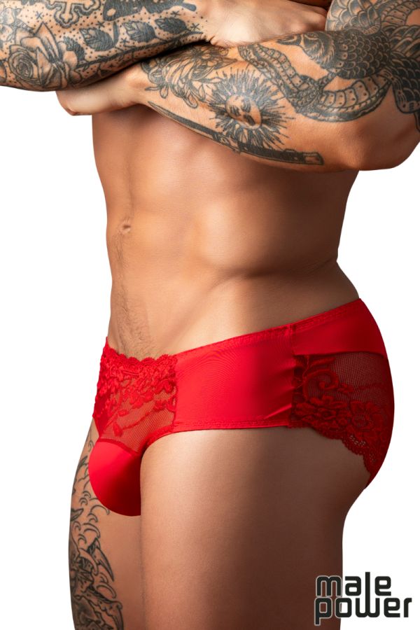 MP492-280 - Sassy Lace Bikini Solid Pouch