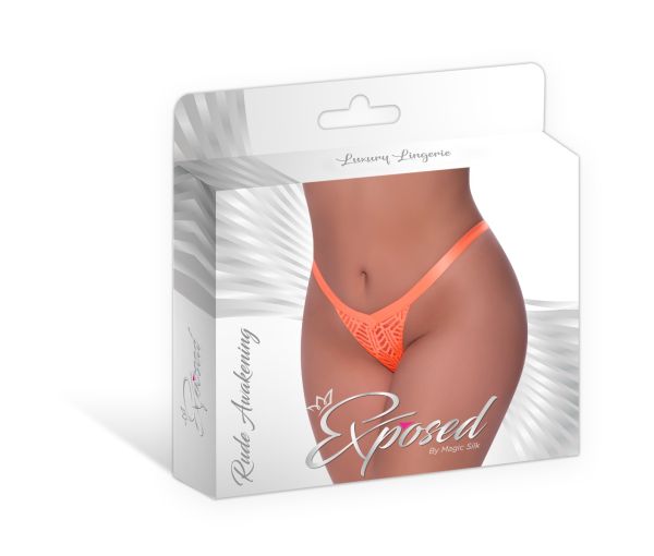 EXP405X - Striped Open Thong 