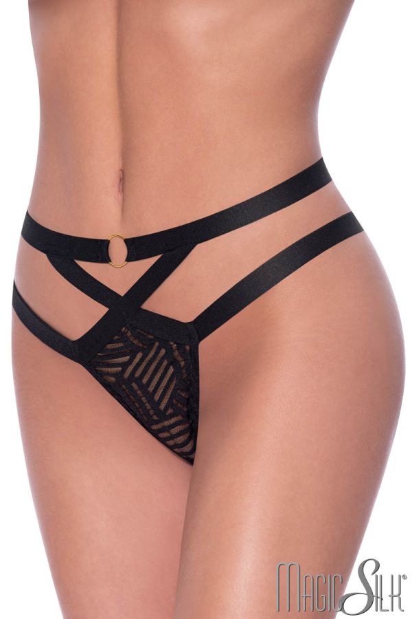 EXP406 - Strappy Striped Thong 