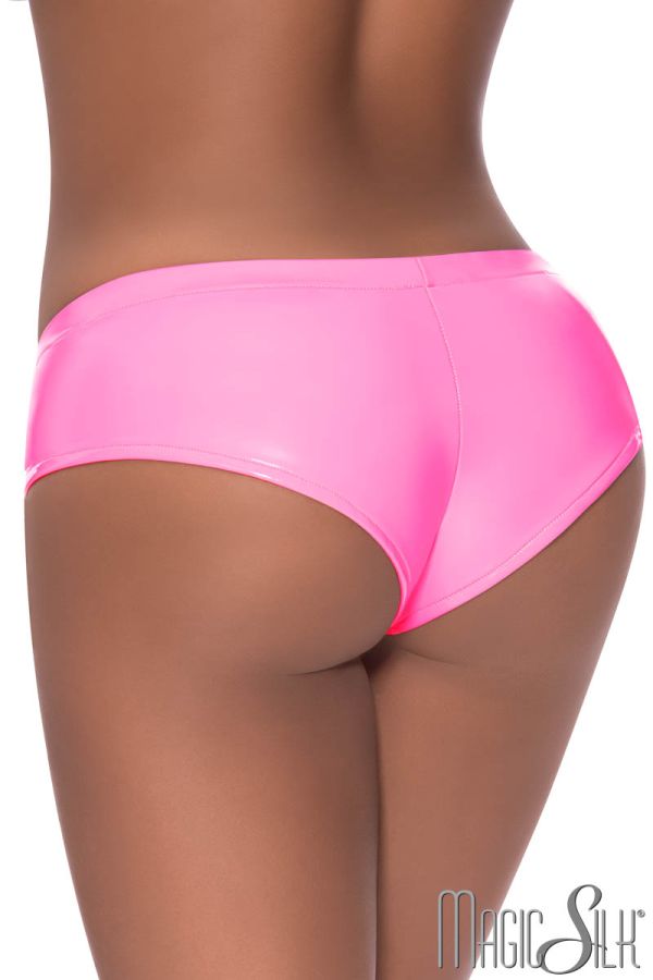 EXP409 - Wet Look Open Crotch Panty