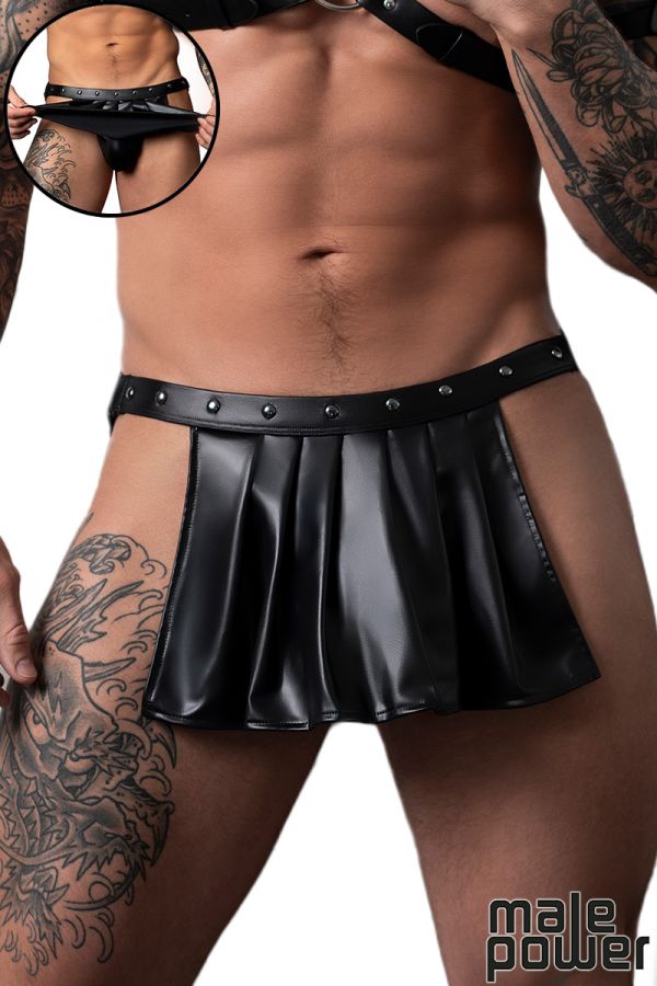 MPPAK-158 - PU Leather Skirt Jock
