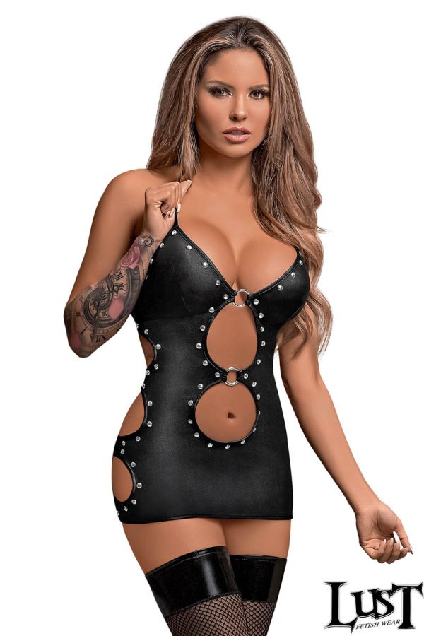 LUPAK-241 - Cutout Stud Dress