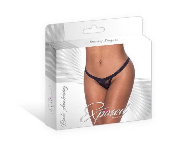 EXP405 - Striped Open Thong 