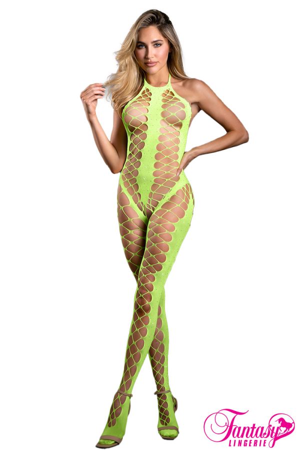 FASF1005 - Rhinestone Bodystocking
