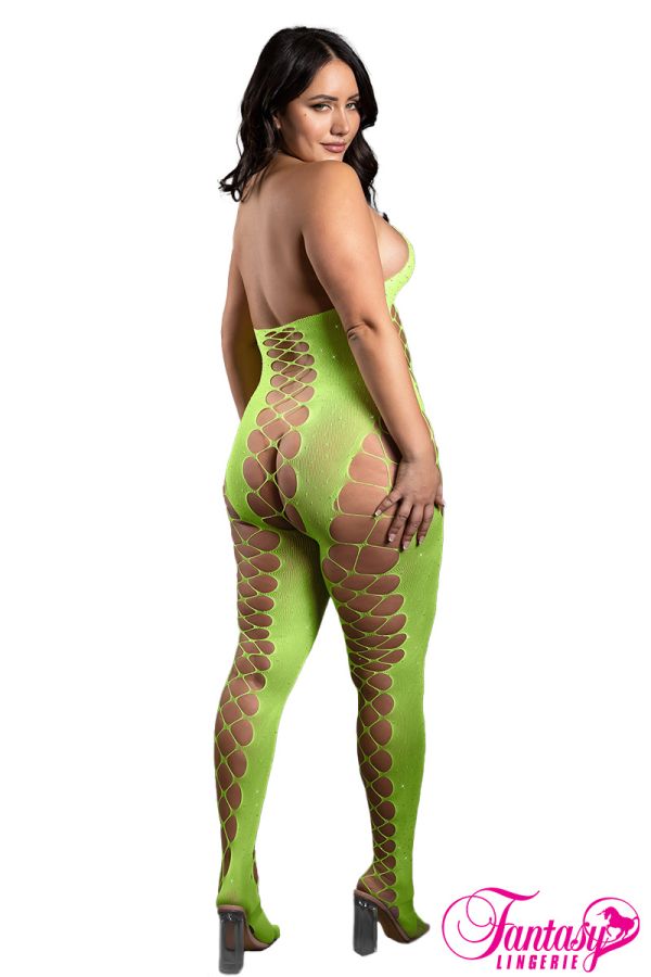 FASF1005X - Rhinestone Bodystocking