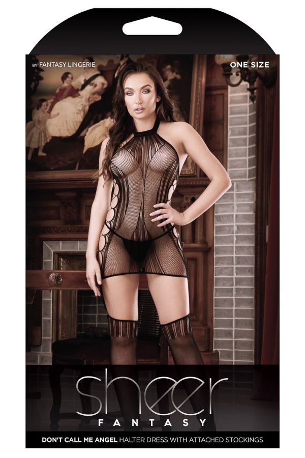 PROMO30-FASF958 - Embroidered Bodystocking