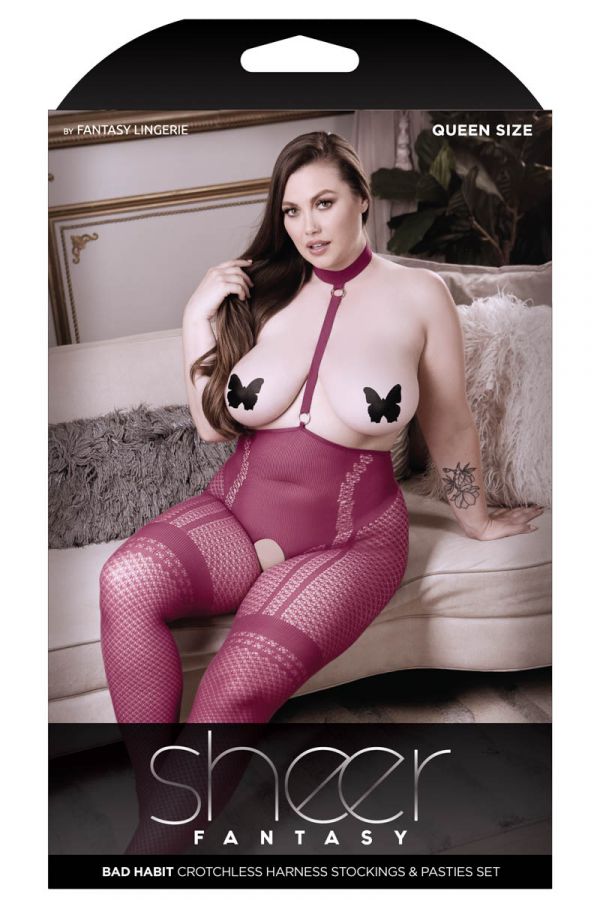 FASF976 - Bodystocking & Butterfly Pasties